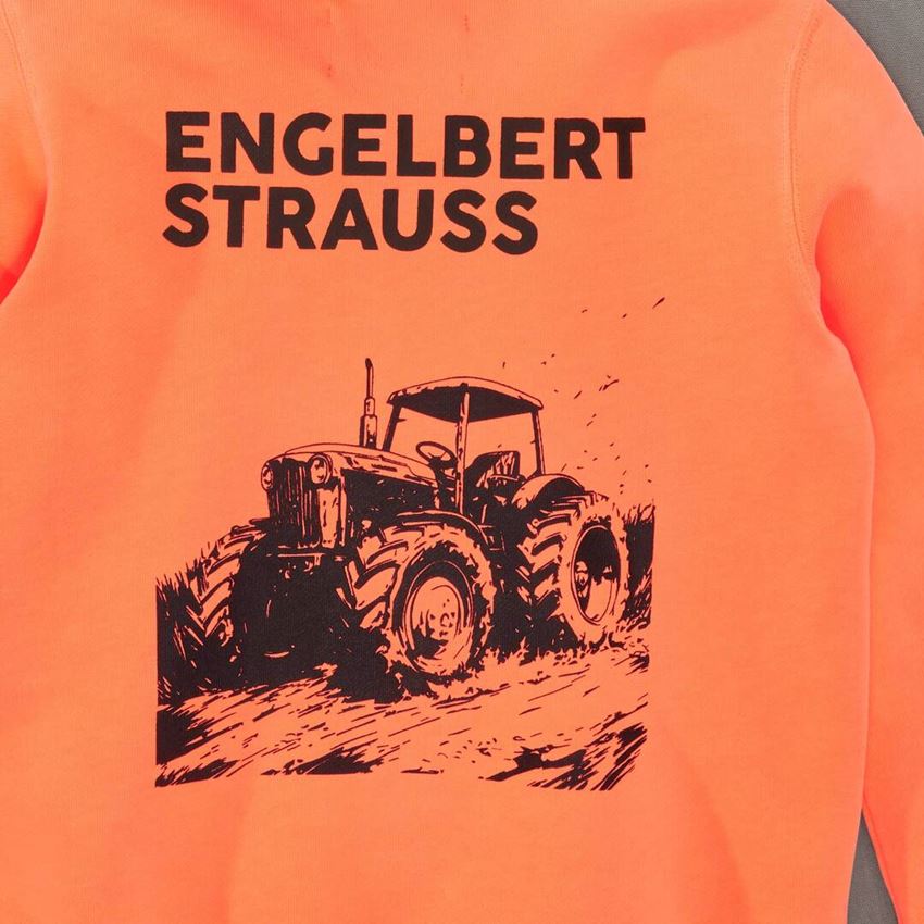 neon: e.s. Hoody-Sweatshirt neon, Kinder + neonorange vintage 2