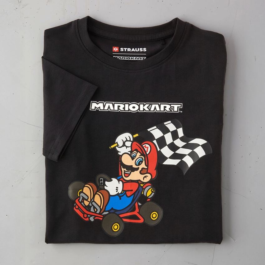 Kollaborationen: Mario Kart/Peach T-Shirt, Kinder + schwarz 2