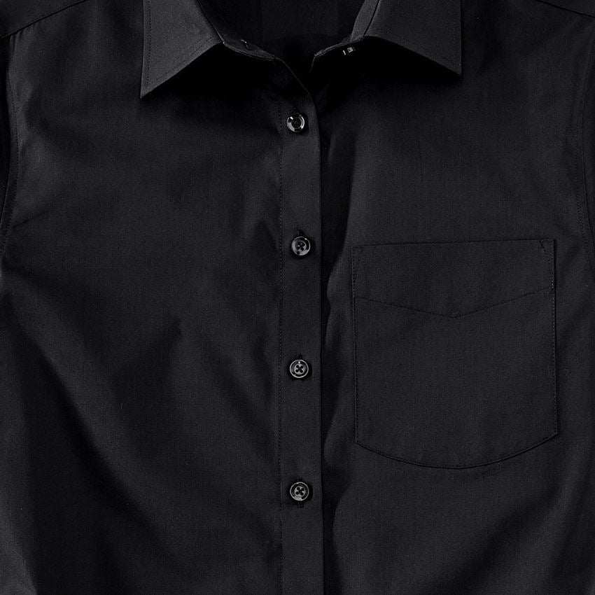 Shirts & Co.: e.s. Servicebluse kurzarm + schwarz 2