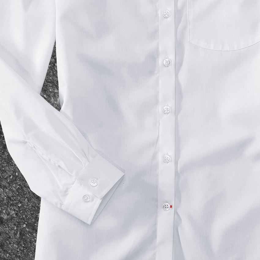 Shirts & Co.: e.s. Servicebluse langarm + weiß 2
