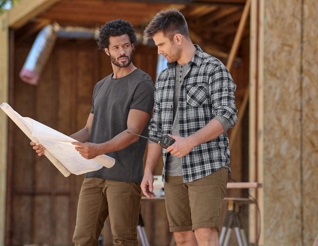 Shirts & Co.: Karohemd e.s.vintage + schwarz kariert 2