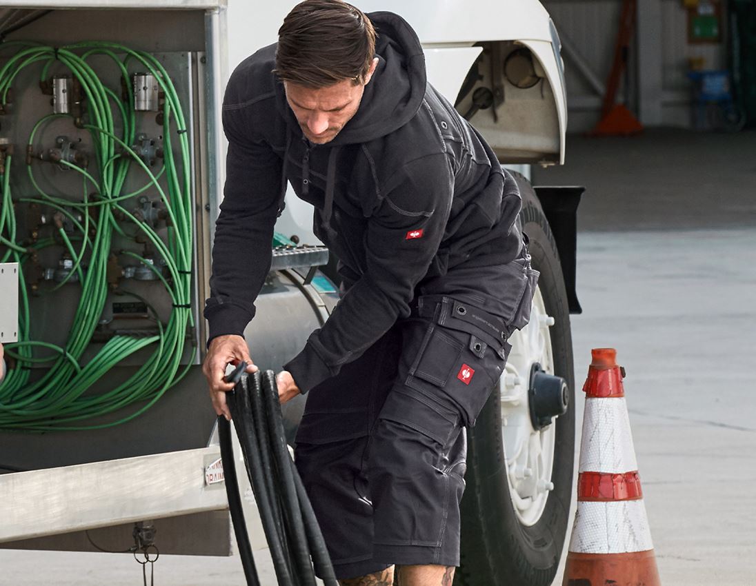 Themen: Kapuzenjacke cotton e.s.roughtough + schwarz 2