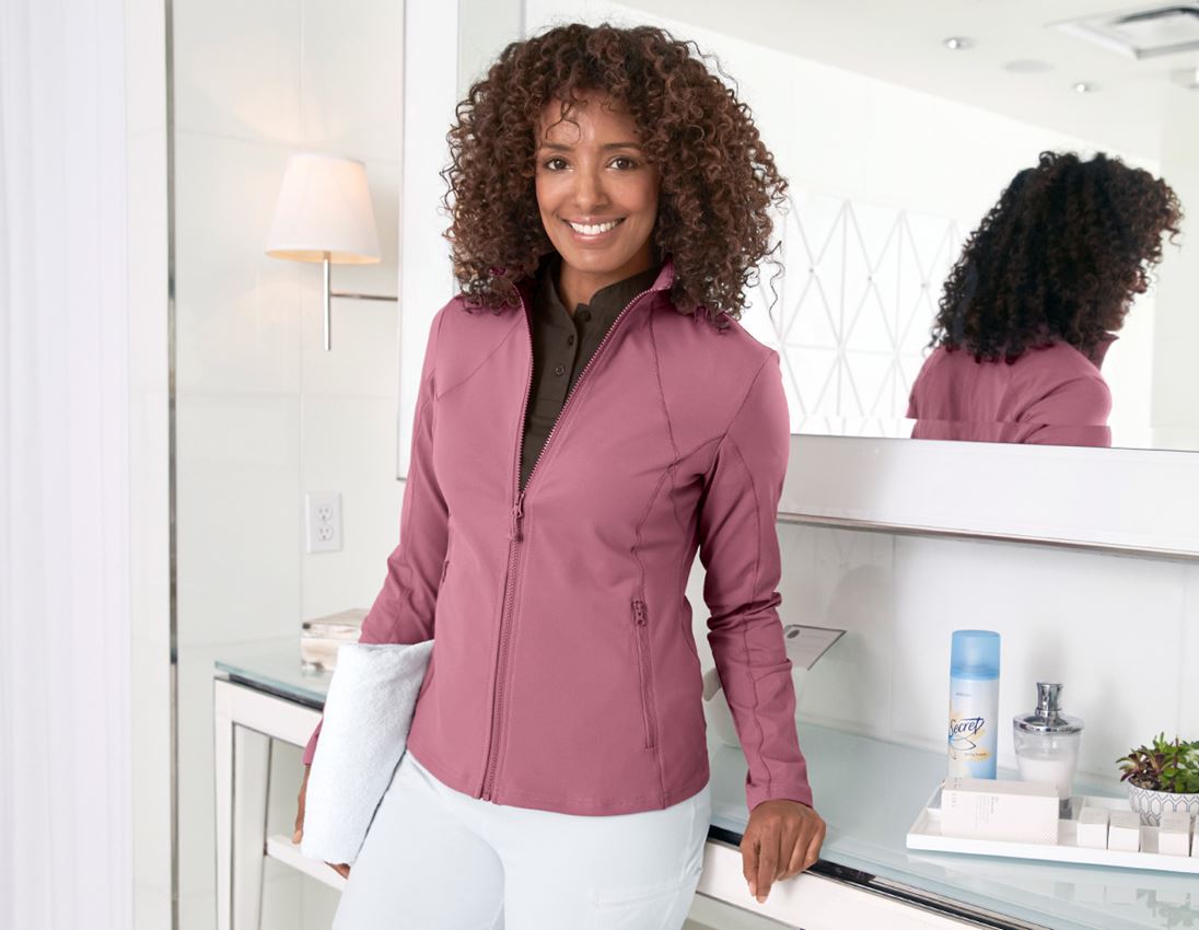 Shirts & Co.: e.s. Funktions Sweatjacke solid, Damen + altrosa