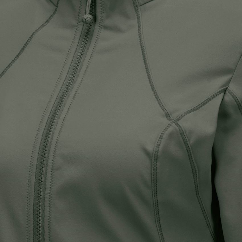 Shirts & Co.: e.s. Funktions Sweatjacke solid, Damen + thymian 2