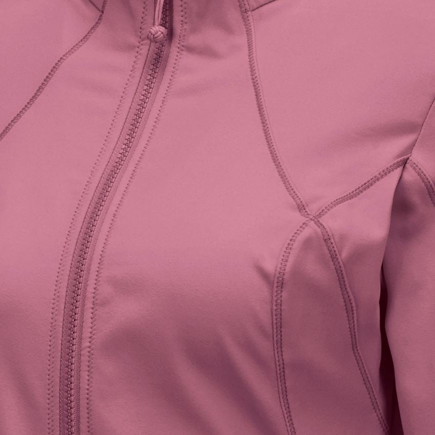 Shirts & Co.: e.s. Funktions Sweatjacke solid, Damen + altrosa 2