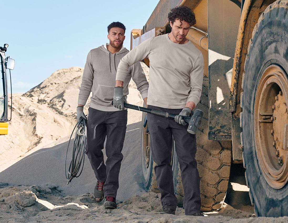 Shirts & Co.: Strickpullover e.s.iconic + delphingrau 4