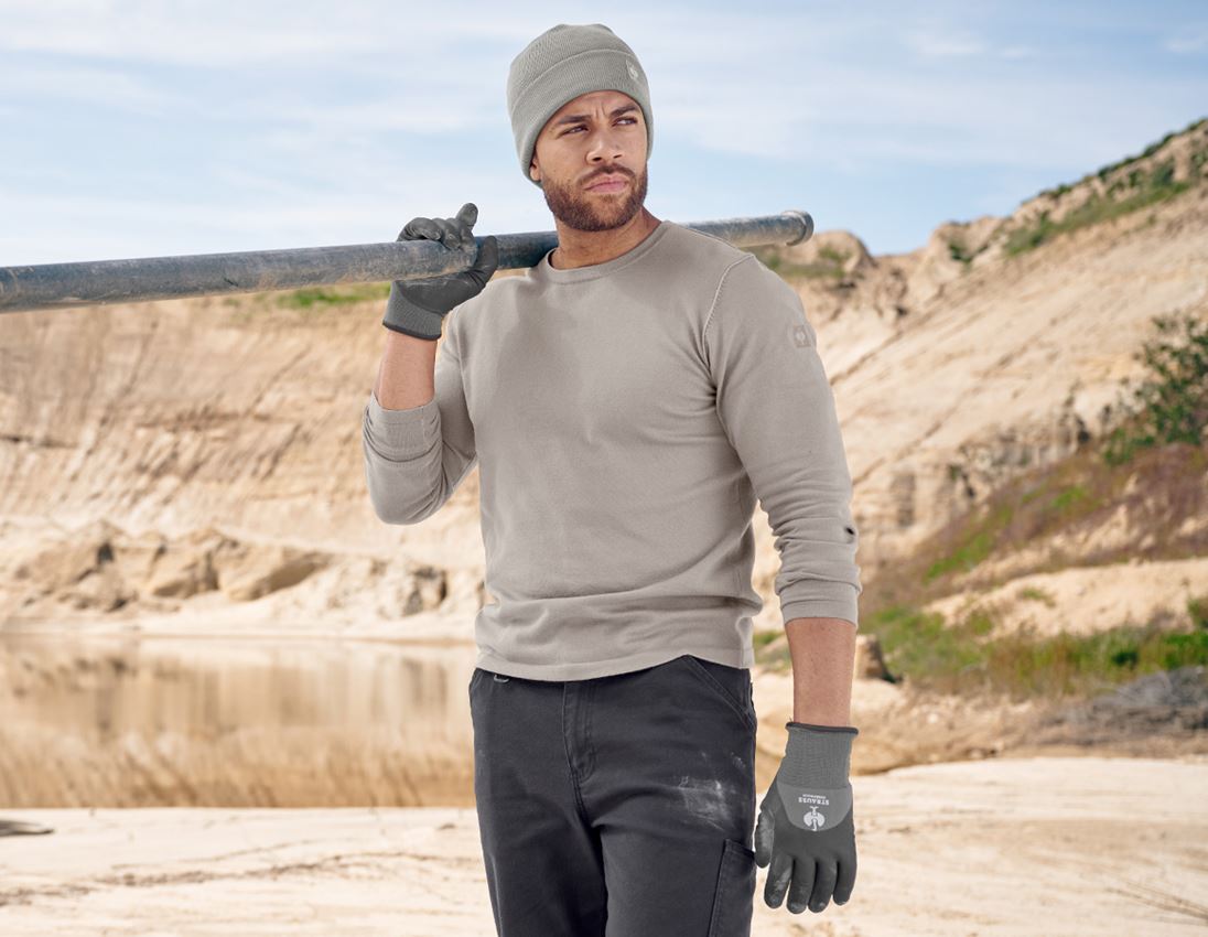 Shirts & Co.: Strickpullover e.s.iconic + delphingrau
