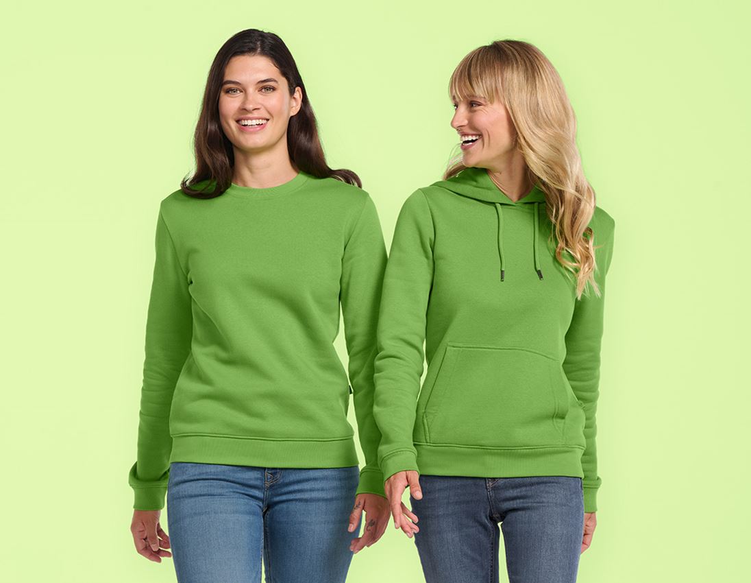 myDesign XMAS: e.s. Sweatshirt poly cotton, Damen + seegrün 2