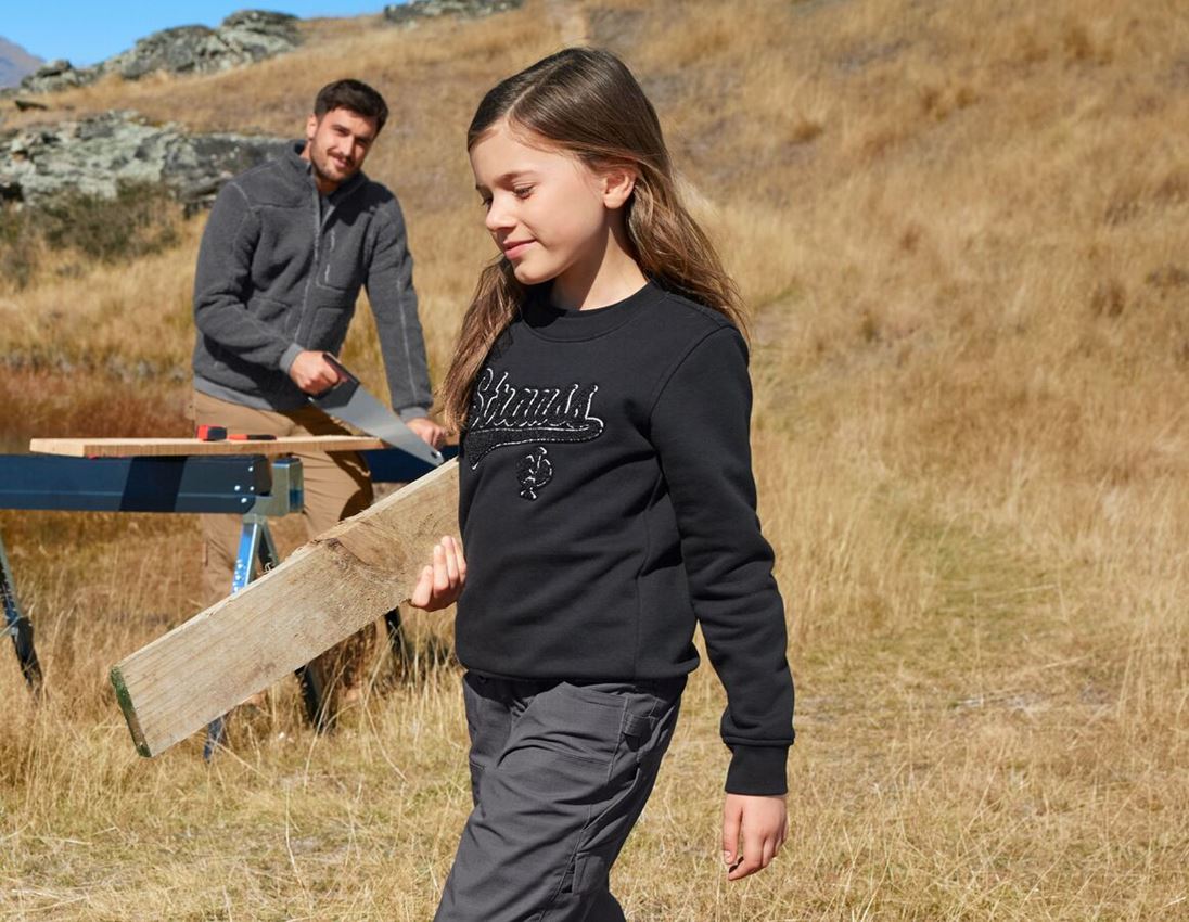 Kleine Geschenke: Sweatshirt e.s.e:pic, Kinder + schwarz 1