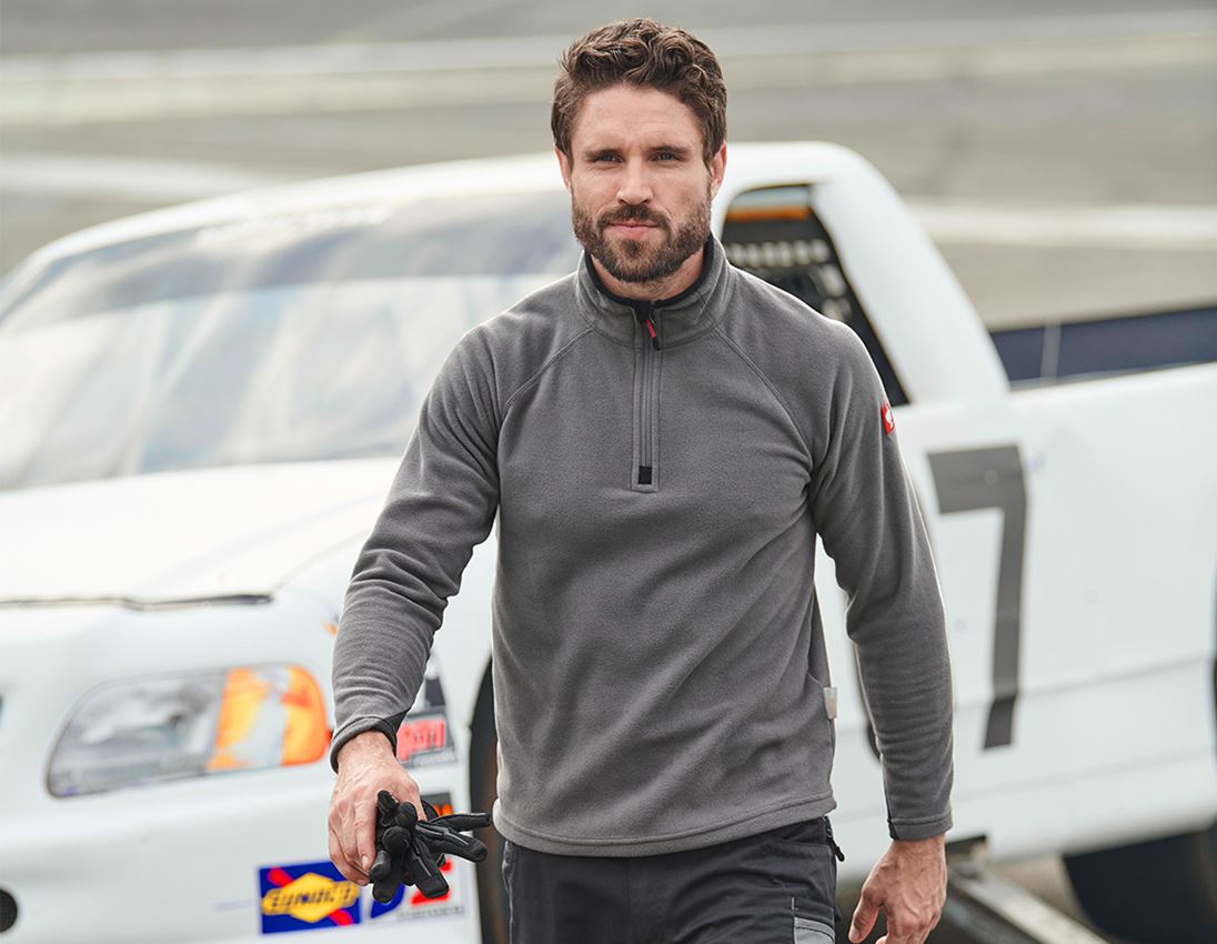 Bekleidung: SET: 2x Microfleece Troyer dryplexx® micro + anthrazit