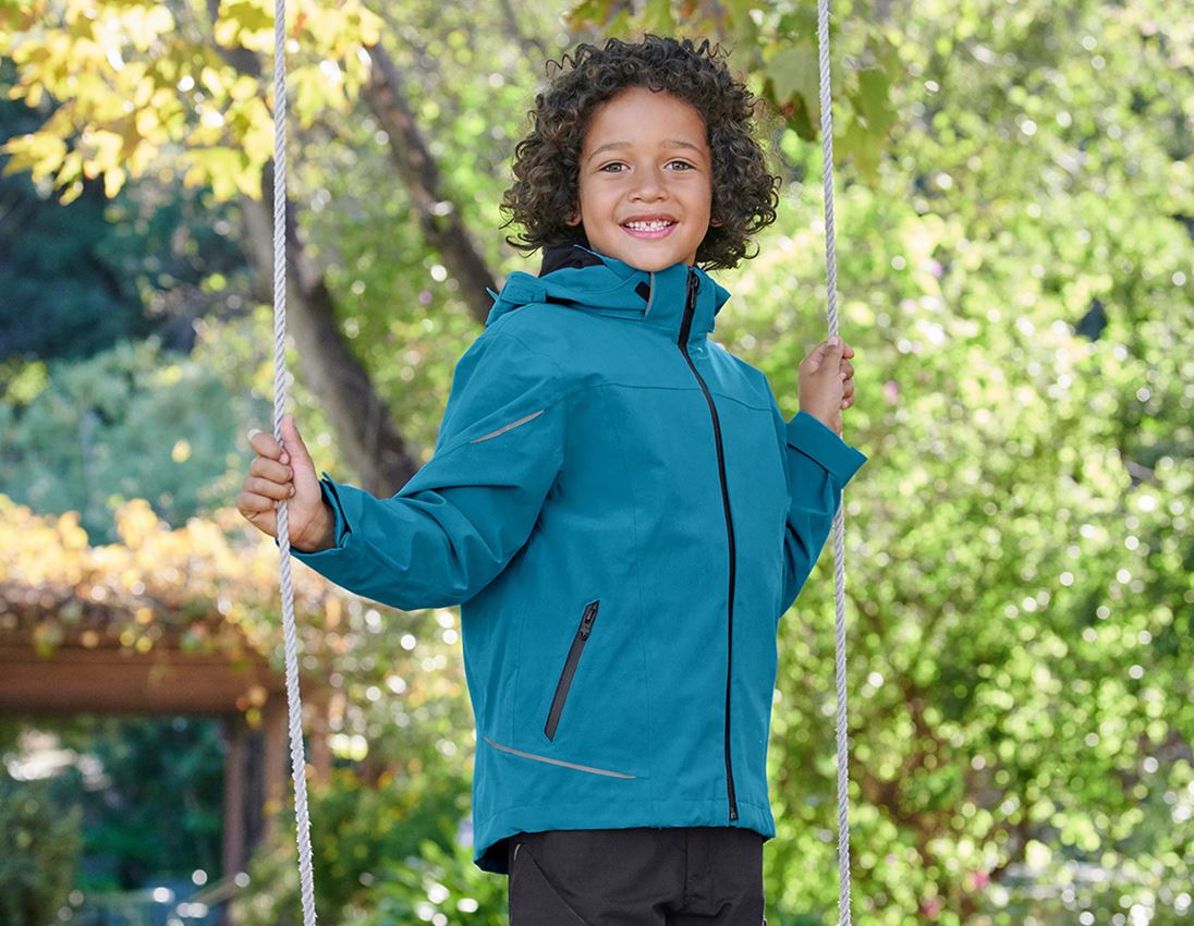 Jacken: 3 in 1 Funktionsjacke e.s.vision, Kinder + dunkles petrol