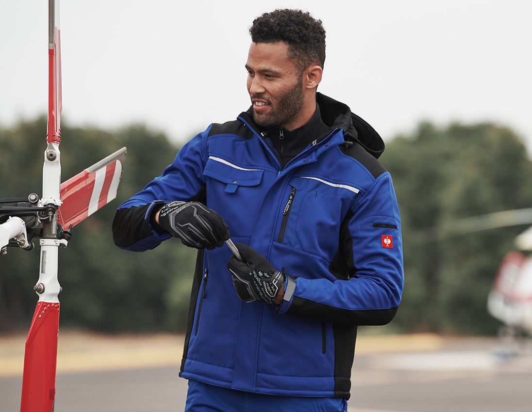 Themen: Softshelljacke e.s.motion + kornblau/schwarz 5