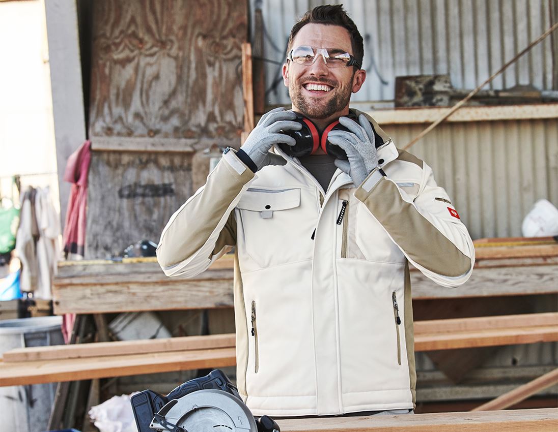 Themen: Softshelljacke e.s.motion + gips/lehm
