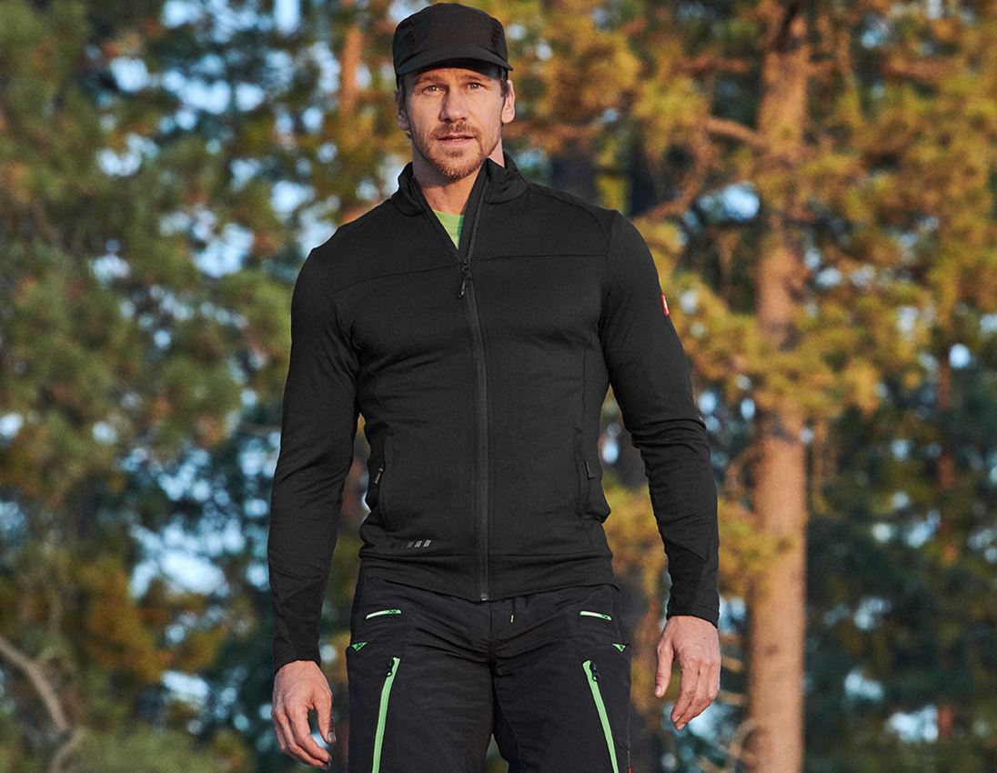 Jacken: FIBERTWIN® clima-pro Jacke e.s.motion 2020 + schwarz