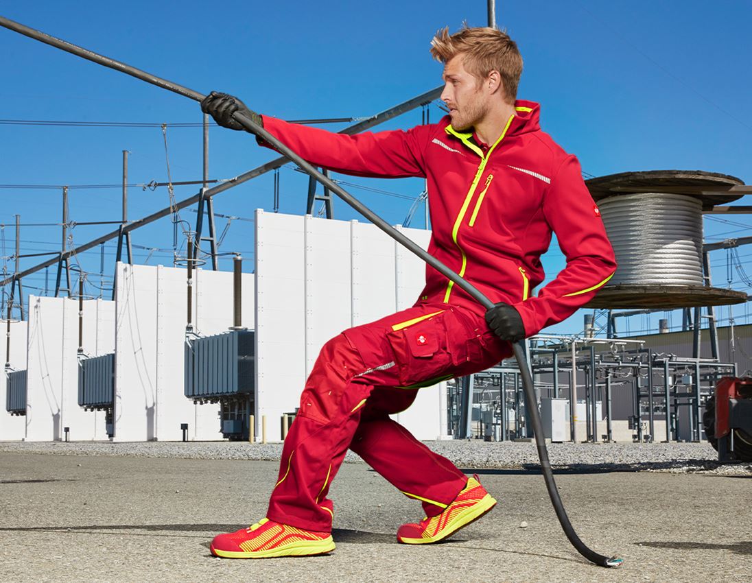 Jacken: Softshelljacke e.s.motion 2020 + feuerrot/warngelb 1