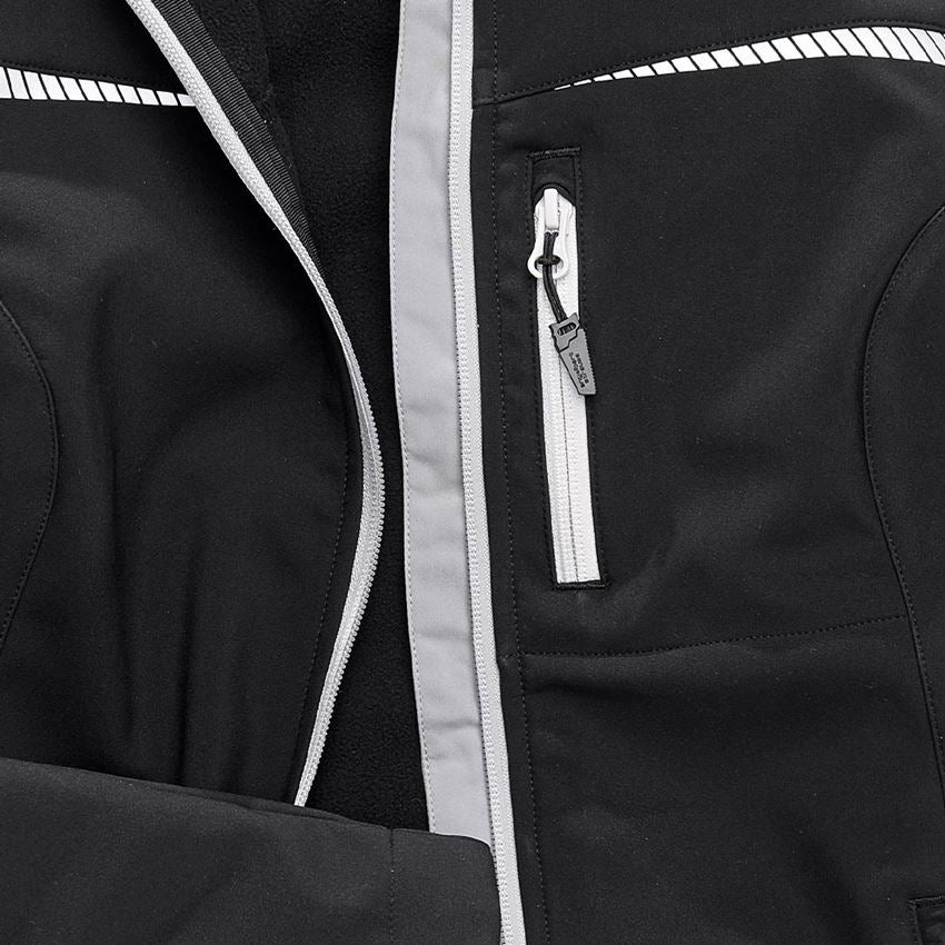 Jacken: Softshelljacke e.s.motion 2020, Damen + schwarz/platin 2