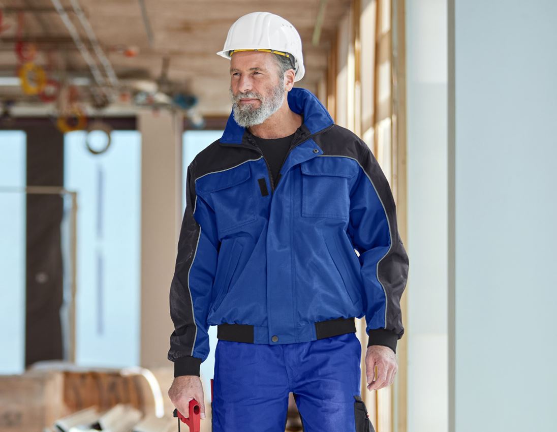 Themen: Funktionsjacke e.s.image + kornblau/schwarz