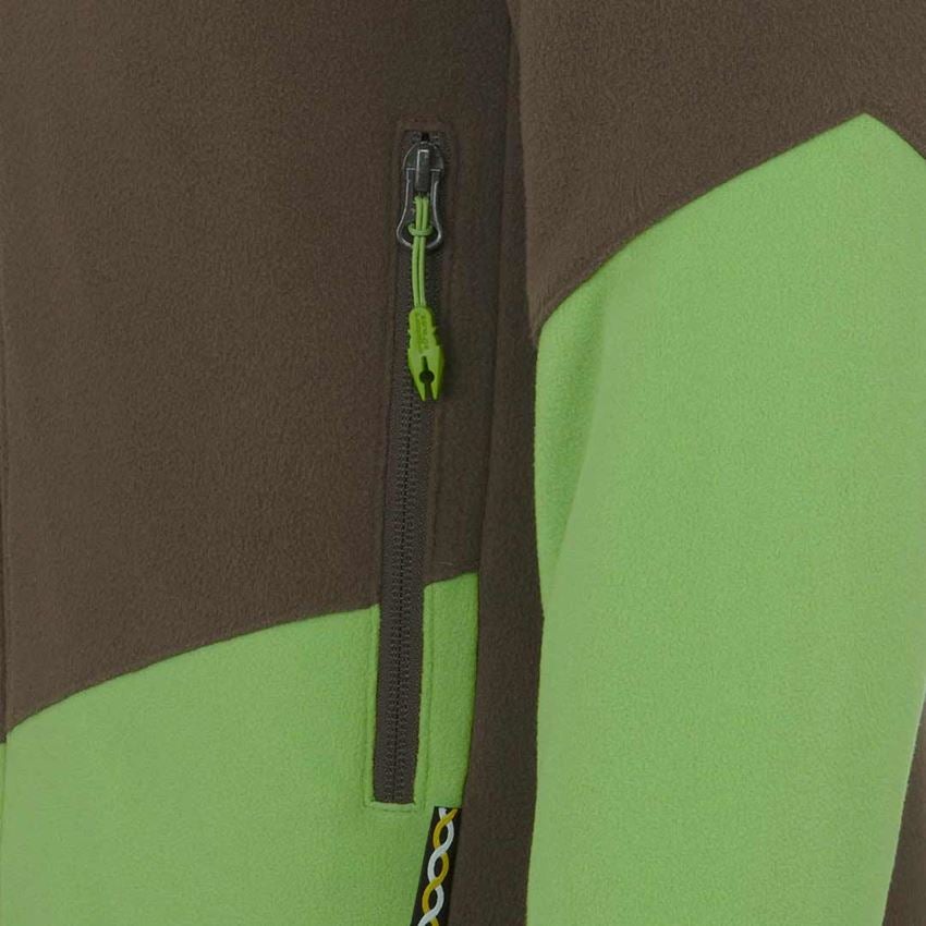 Jacken: Fleece Jacke e.s.motion 2020 + kastanie/seegrün 2