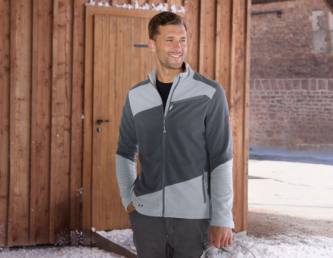 Jacken: Fleece Jacke e.s.motion 2020 + anthrazit/platin