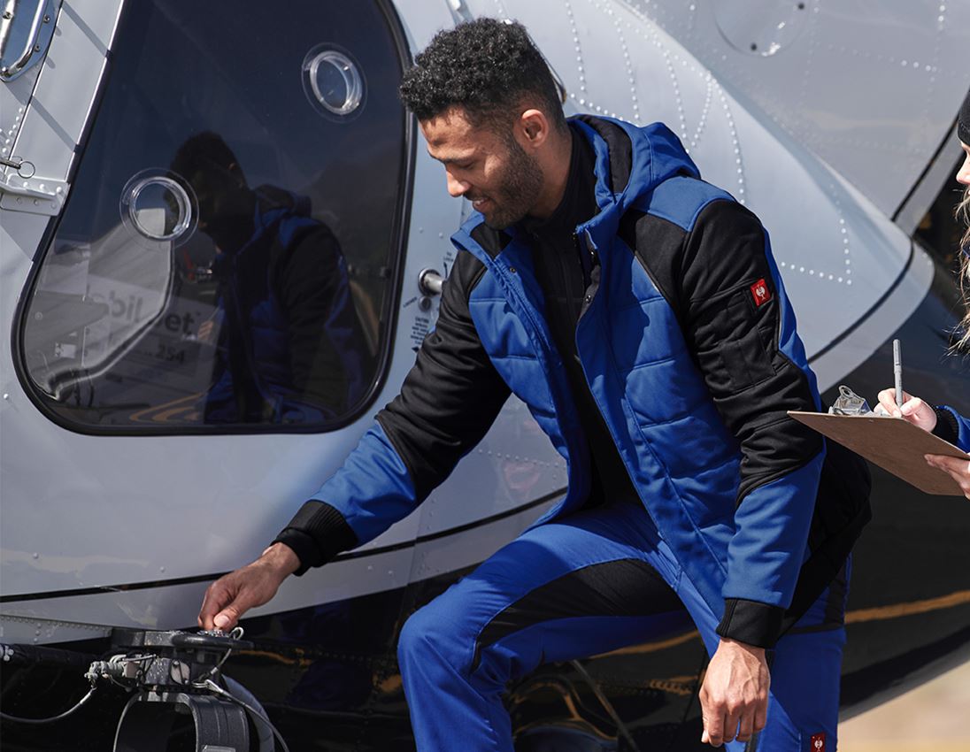 Jacken: Winter Softshelljacke e.s.vision + kornblau/schwarz 1