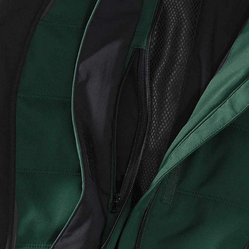Jacken: Winter Softshelljacke e.s.vision, Damen + grün/schwarz 2
