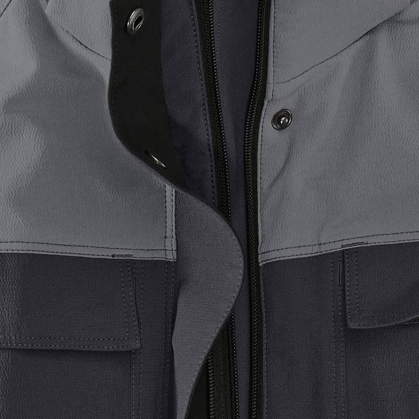 Kälte: Winter Funktions Jacke e.s.dynashield, Damen + zement/graphit 2