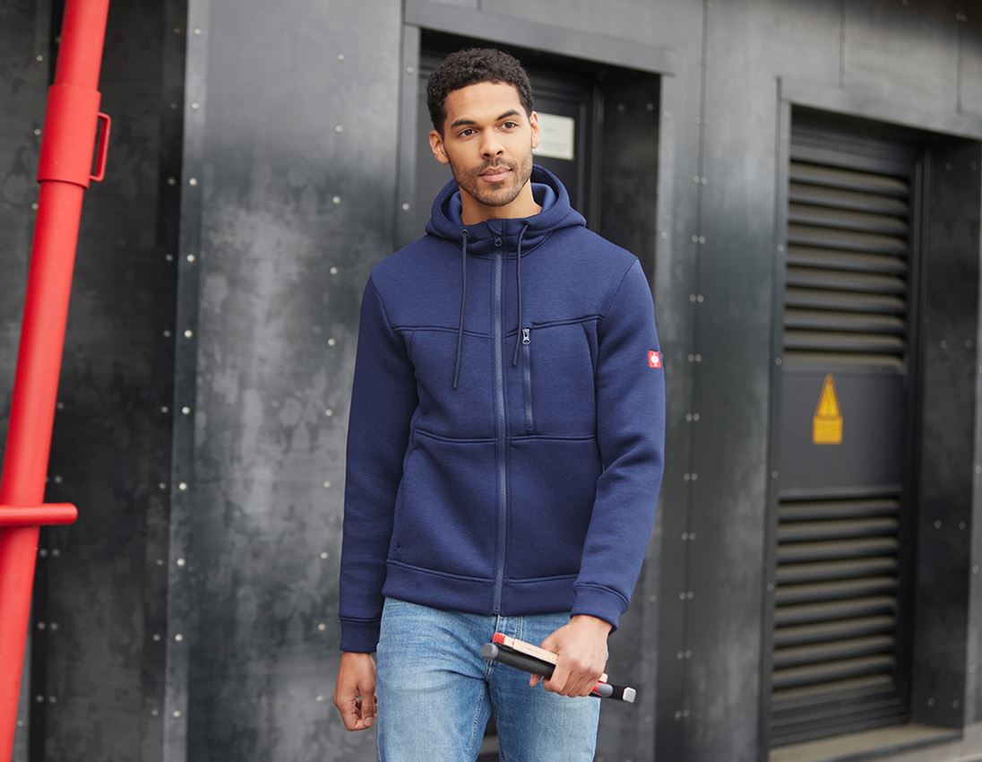 Jacken: Kapuzenjacke climafoam e.s.dynashield + pazifik melange 2