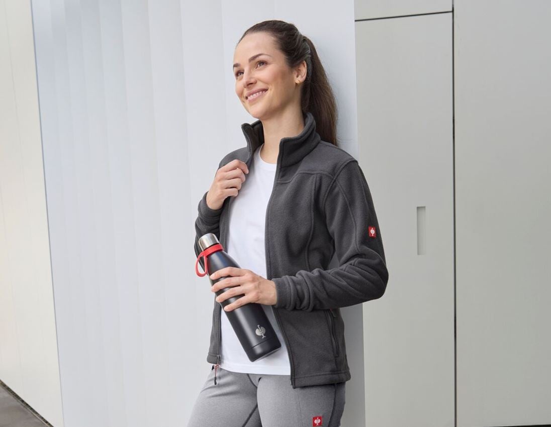 myDesign XMAS: Damenfleecejacke e.s.classic + anthrazit 1