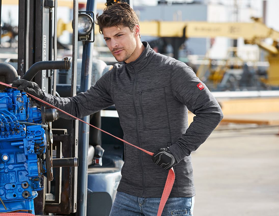 Jacken: Jacke isocell e.s.dynashield + graphit melange