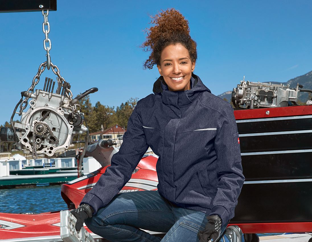 Winterjacken: Winter Funktions-Pilotenjacke e.s.motion denim,Da + indigo 1