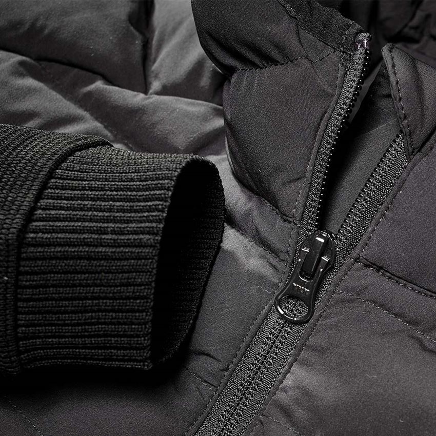 Themen: Hybrid Kapuzenstrickjacke e.s.motion ten, Damen + schwarz 2