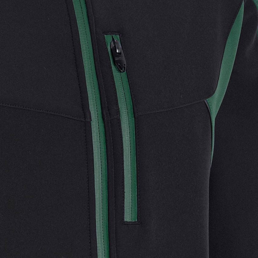 Jacken: Softshelljacke e.s.vision + schwarz/grün 2