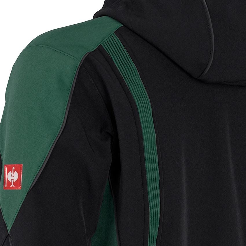 Forstwirte | Landwirte: Softshelljacke e.s.vision + schwarz/grün 2