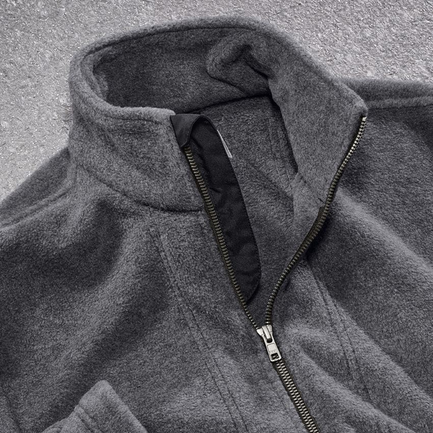 Jacken: Fleecejacke e.s.vintage + schwarz melange 2