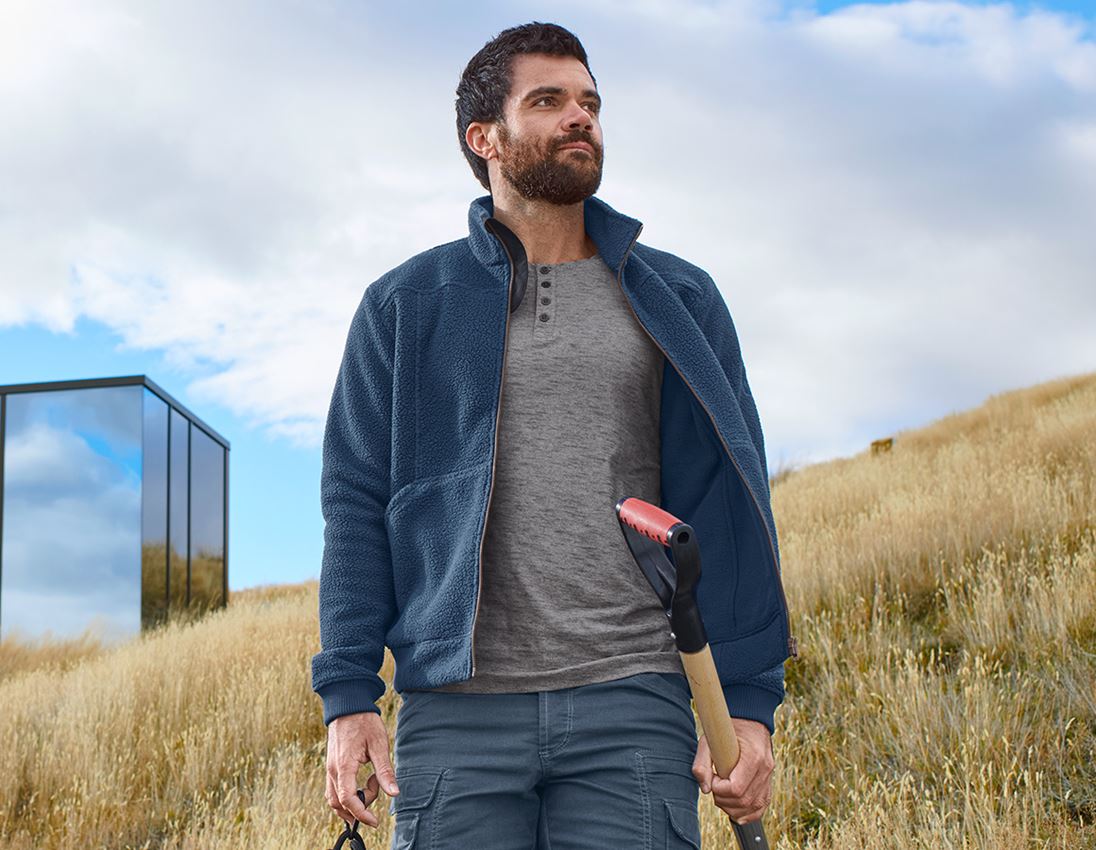 Jacken: Faserpelz Jacke e.s.vintage + arktikblau 1