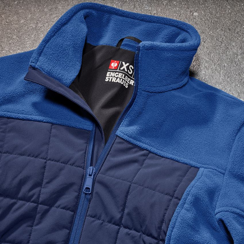 Jacken: Hybrid Fleecejacke e.s.concrete, Damen + alkaliblau/tiefblau 2