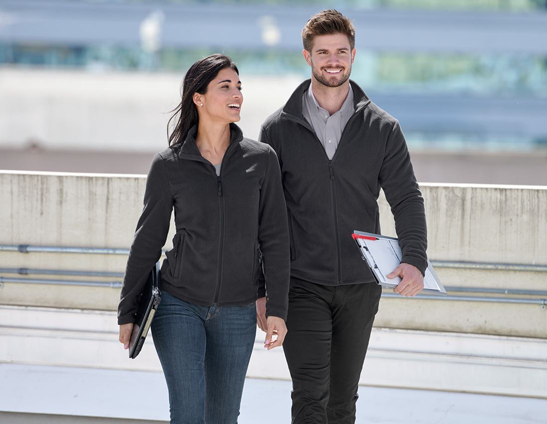 Jacken: e.s. Fleecejacke CI + schwarz 1