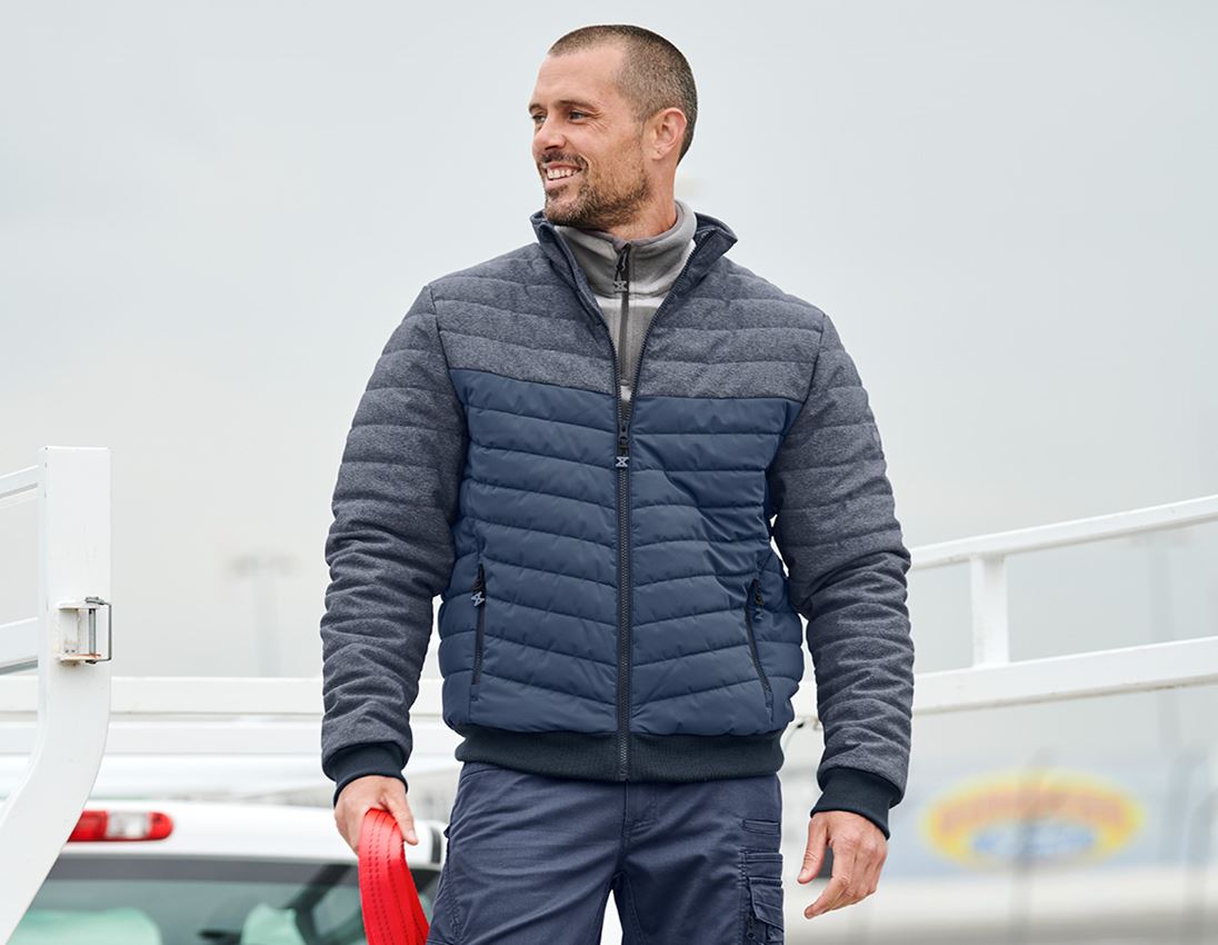 Jacken: Pilotenjacke e.s.motion ten + schieferblau
