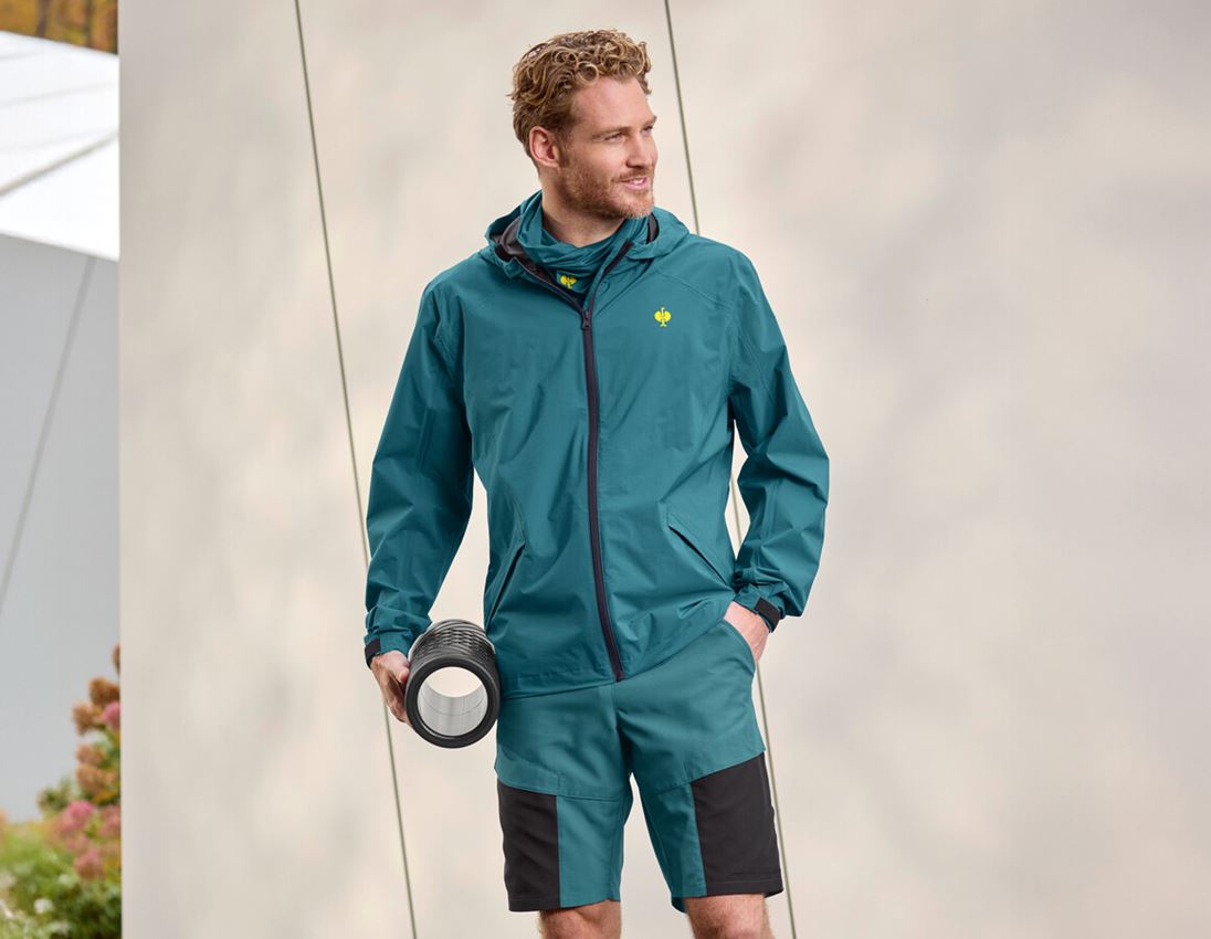 Jacken: Windbreaker light-pack e.s.trail + smaragdgrün/chromgelb 2