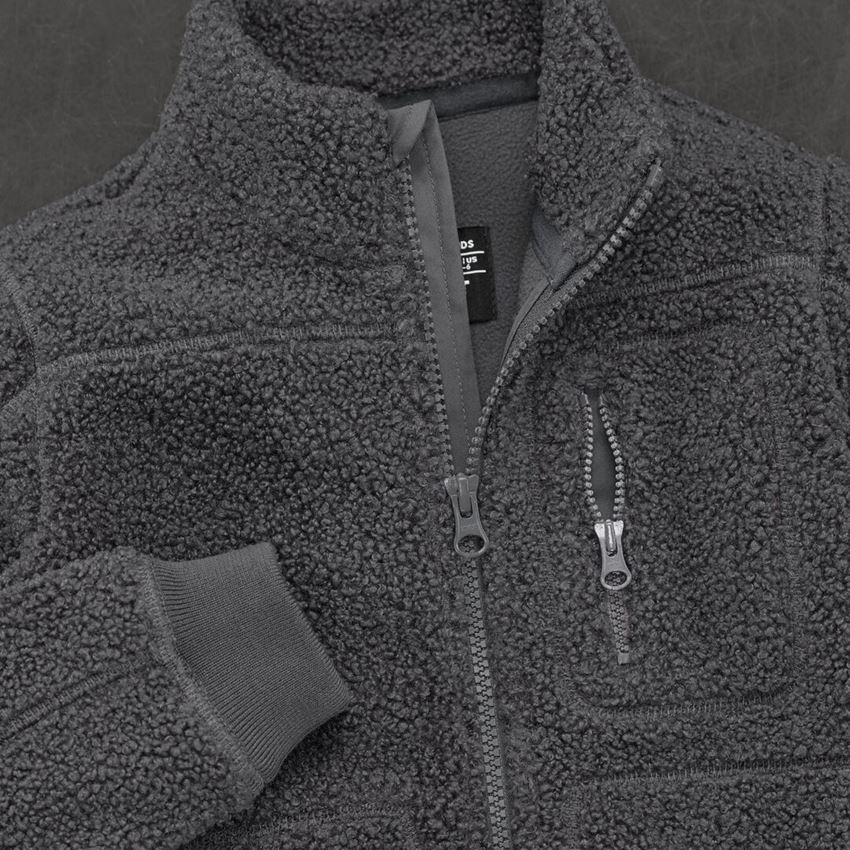 Jacken: Faserpelz Jacke e.s.e:pic, Kinder + carbongrau 2