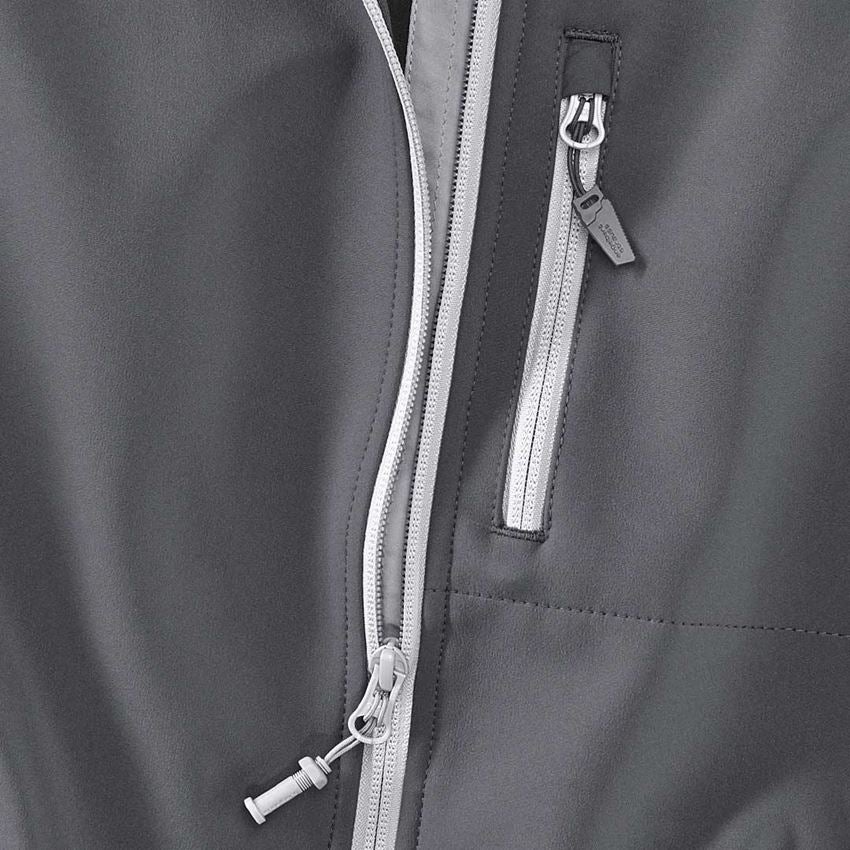 Westen: Softshell Weste e.s.motion 2020, Damen + anthrazit/platin 2