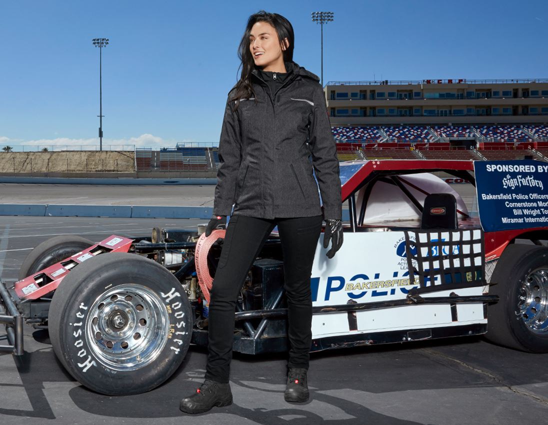 Hosen: e.s. 7-Pocket-Jeans, Damen + schwarz 1