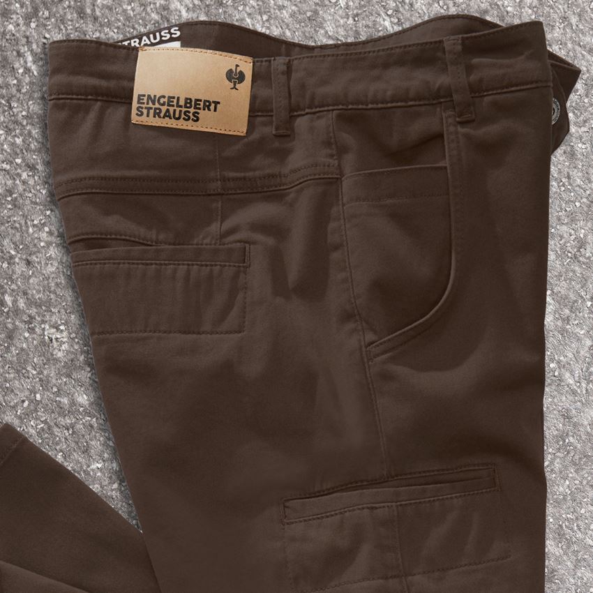Hosen: e.s. Berufshose Chino, Damen + kastanie 2