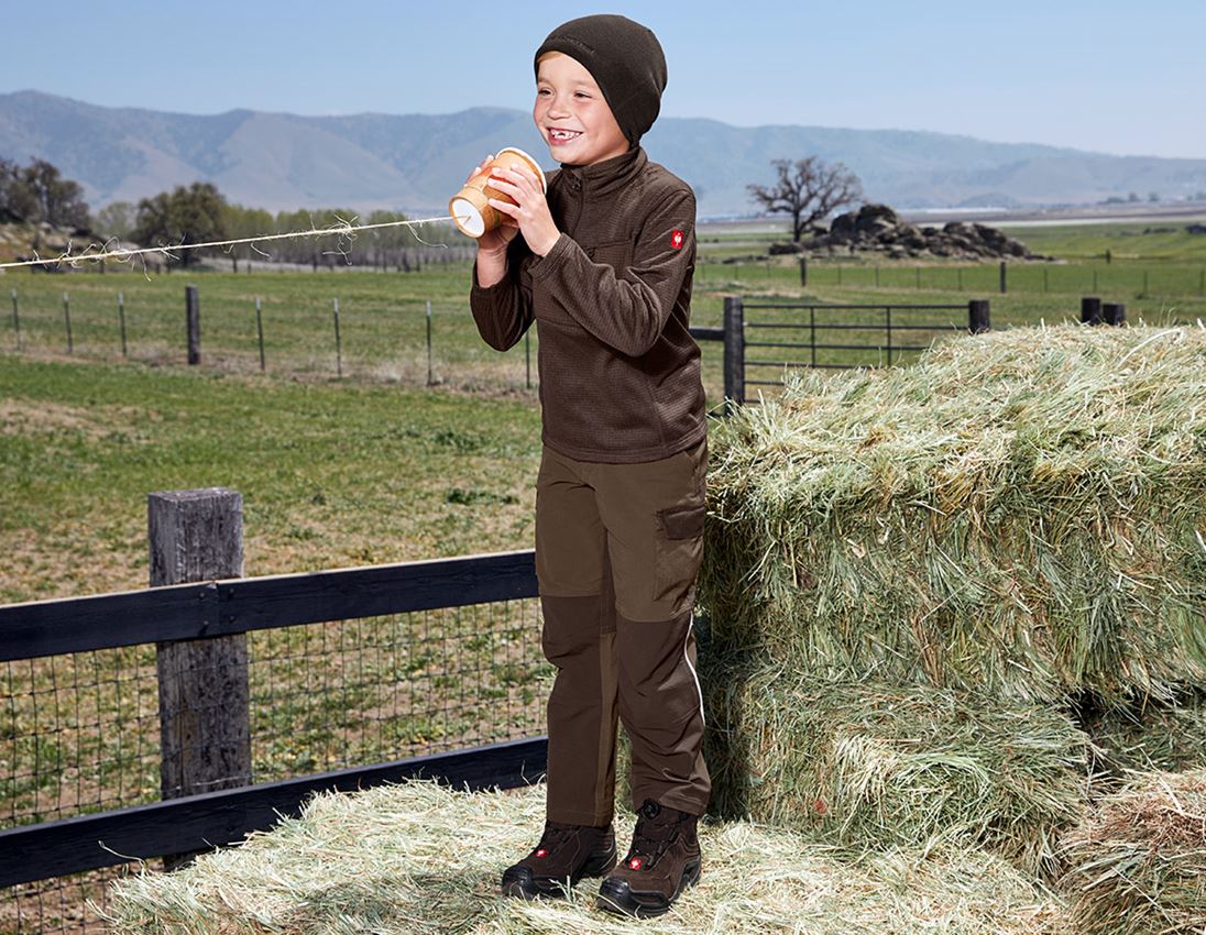 Hosen: Funktions Cargohose e.s.dynashield, Kinder + haselnuss/kastanie 1