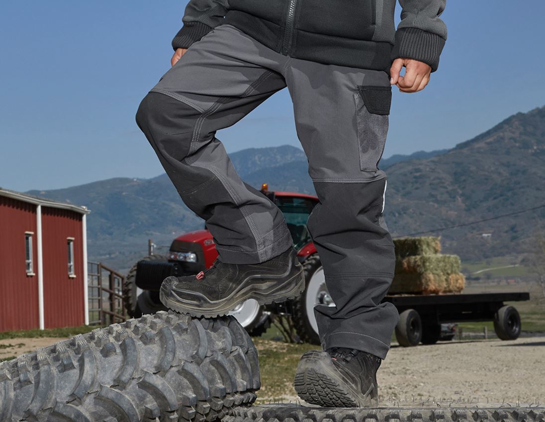 Hosen: Funktions Cargohose e.s.dynashield, Kinder + zement/graphit