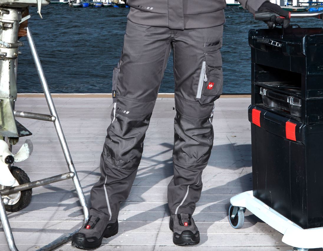 Hosen: Damenhose e.s.motion 2020 Winter + anthrazit/platin