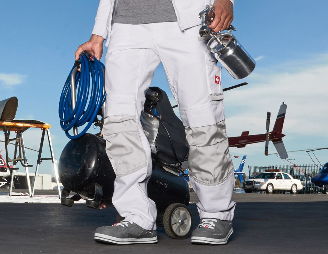 Hosen: Jeans e.s.motion denim + weiß/silber