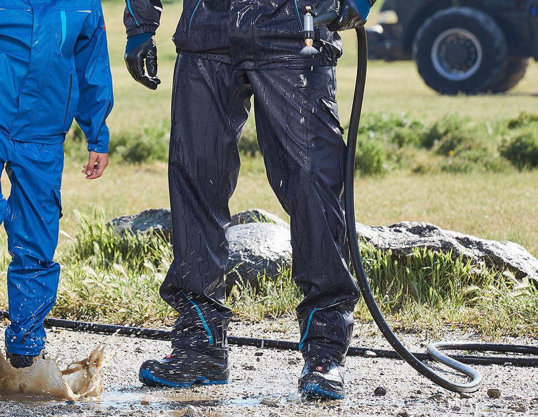Hosen: Regenbundhose e.s.motion 2020 superflex + dunkelblau/atoll 3