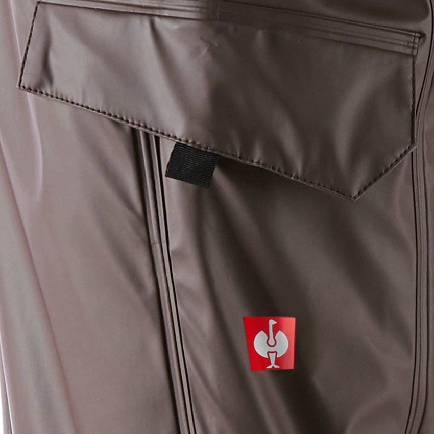 Hosen: Regenbundhose e.s.motion 2020 superflex + kastanie/seegrün 2
