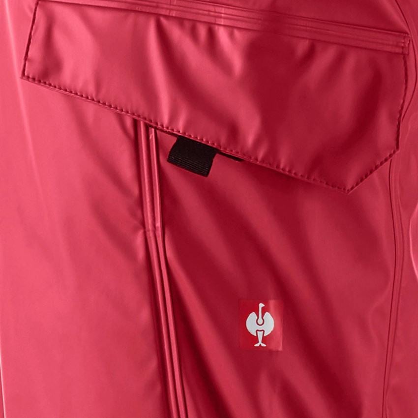 Hosen: Regenbundhose e.s.motion 2020 superflex + feuerrot/warngelb 2